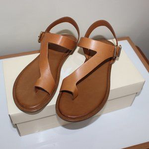 Oker Farrah Leather Sandal Women's Brown US 8.5